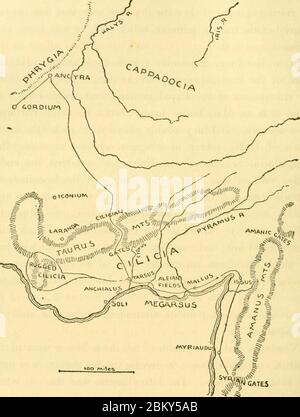 Immagine da pagina 323 di ‘Alexander - una storia dell'origine e della crescita dell'arte della guerra dai primi tempi alla battaglia di Ipso, a.C. 301 - con un resoconto dettagliato delle campagne della grande‘ macedone (1890) (14591471457). Foto Stock