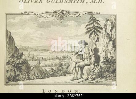 Immagine-presa-da-pagina-5-del-viaggiatore-o-una-prospettiva-della-società-un-poem-inscrised-to-the-rev-mr-henry-orafo 10997714713 o.. Foto Stock