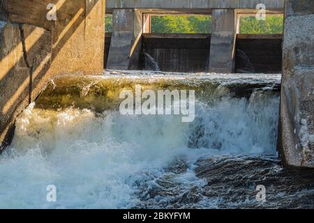 Cascate di Bala Muskoka County Ontario Canada Foto Stock