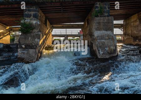 Cascate di Bala Muskoka County Ontario Canada Foto Stock