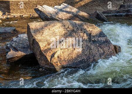 Cascate di Bala Muskoka County Ontario Canada Foto Stock