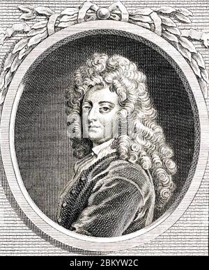 WILLIAM CONGREVE (1670-1729) poeta e drammaturgo inglese Foto Stock