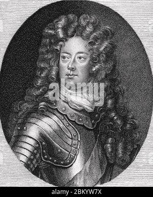 JOHN Churchill, primo Duca di Marlborough (1650-1722) soldato inglese e più Foto Stock