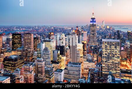 La città di New York, Stati Uniti d'America Foto Stock