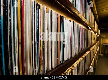 Record Store Day al Palace Vinyl un negozio di dischi in vinile a Crystal Palace, South London Foto Stock