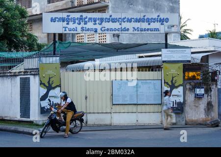 Museo del crimine genocidio 'Tuol Sleng' S-21 Museo del genocidio ( Phnom Penh- Cambogia) Foto Stock