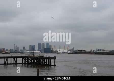 Docklands New Labor Tony Blair Millennium Dome O2 Arena, Peninsula Square, Greenwich Peninsula, Londra SE10 0DX di Richard Rogers HOK Sport Foto Stock