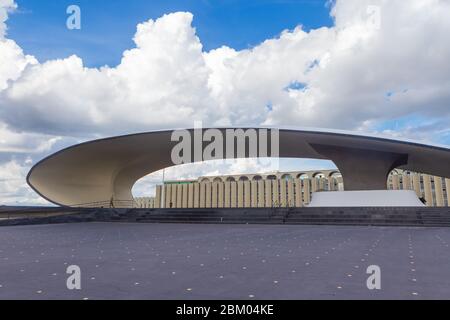 Sede militare brasiliana della Difesa Nazionale, Oscar Niemeyer, Brasilia, Brasile Foto Stock