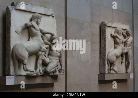 Antiche sculture classiche Foto Stock