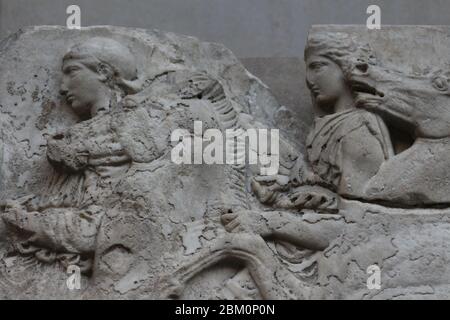 Antiche sculture classiche Foto Stock