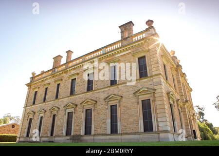 Sala Martindale in stile georgiano, completata nel 1880, Mintaro, Australia del Sud Foto Stock