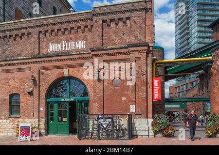 La Distilleria, quartiere storico, Toronto, Ontario, Canada Foto Stock