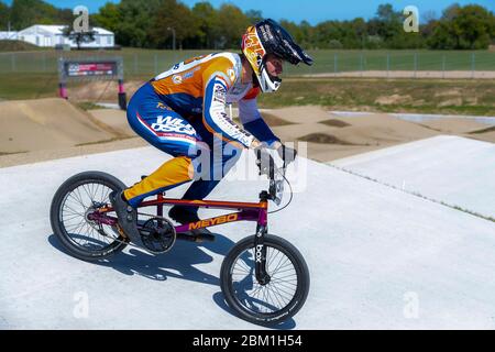 5 maggio 2020 Papendal, i Paesi Bassi prima ad allenare i piloti olandesi BMX dopo il blocco corona Niek Kimmann Foto Stock