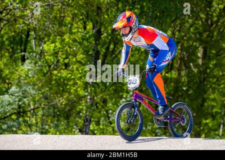 5 maggio 2020 Papendal, i Paesi Bassi prima ad allenare i piloti olandesi BMX dopo il blocco corona Niek Kimmann Foto Stock