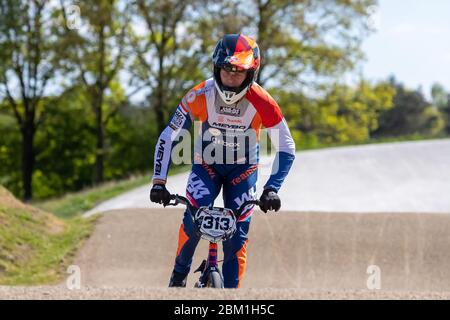 5 maggio 2020 Papendal, i Paesi Bassi prima ad allenare i piloti olandesi BMX dopo il blocco corona Niek Kimmann Foto Stock