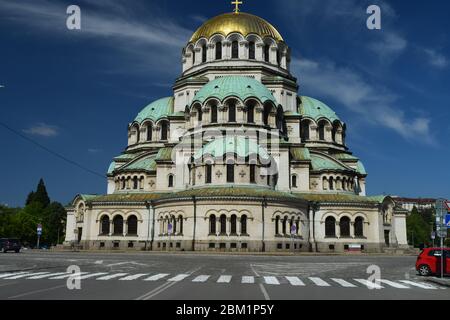 Sofia Bulgaria, Cattedrale Alexander Nevsky Foto Stock