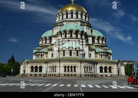 Cattedrale di San Alessandro Nevsky, Sofia, Bulgaria Foto Stock