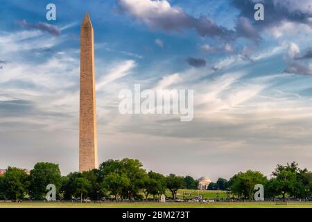Washington DC skyline, Stati Uniti Foto Stock