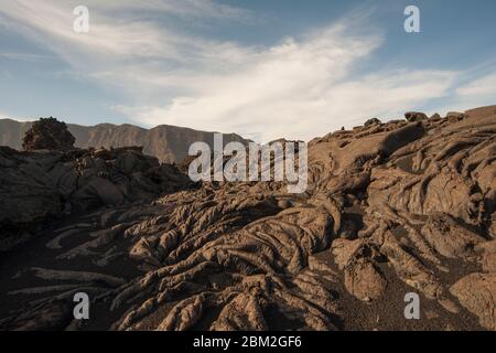 bellissimo vulcano paesaggio fogo cap verde Foto Stock