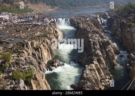 Bhedaghat in Jabalpur, Stato di Madhya Pradesh, India foto d'archivio Foto Stock