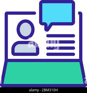 informazioni sul computer sull'icona della persona illustrazione vettoriale Illustrazione Vettoriale