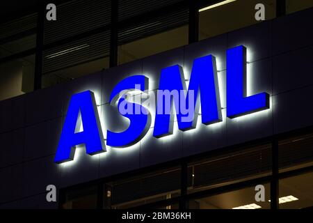 Veldhoven, Paesi Bassi. 06 maggio 2020. VELDHOVEN, 06-05-2020, sede centrale ASML. Credito: Pro Shots/Alamy Live News Foto Stock