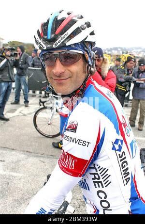 Michele Scarponi di Androni Giocattoli-Serramenti PVC Diquigiovanni durante la gara ciclistica Tirreno - Adriatico 2010,tappa 1,Livourne - Rosignano Solvay(148Km) il 10 marzo 2010 a Livourne Italie - Photo Laurent Lairys / DPPI Foto Stock