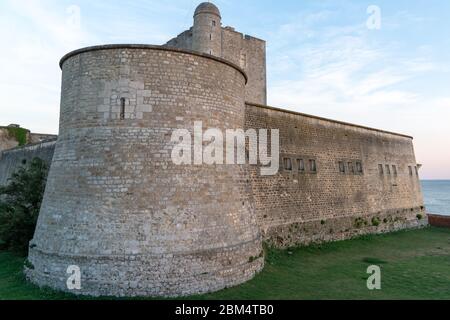 Torre rotonda di Vauban forte a Fouras Charente Francia Foto Stock