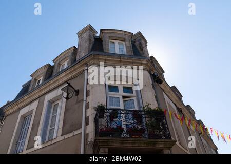 Edificio classico nella città bretagna di Guérande Francia Foto Stock