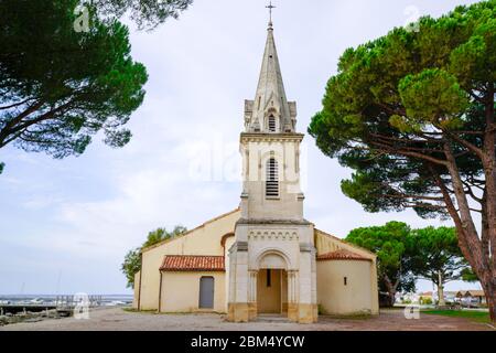 Andernos Saint Eloi chiesa Arcachon bacino Aquitania Francia Foto Stock