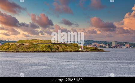 Piccolo faro di Halifax Foto Stock