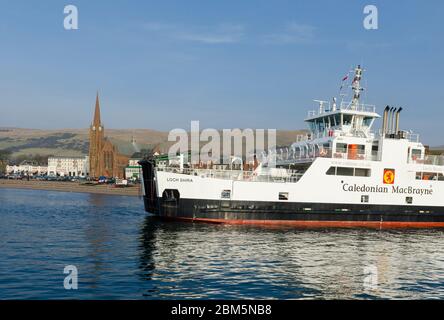 traghetti millport da largs a millport, grande cumbrae, ayrshire Foto Stock