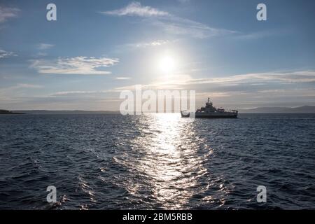 porto di milport, traghetto largs Foto Stock