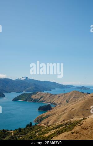 French Pass e Camp Bay, Marlborough, Nuova Zelanda Foto Stock