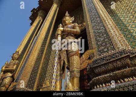 Prasat Phra Thep Bidon nel Grand Palace Phra Borom Maha Ratcha Wang Foto Stock