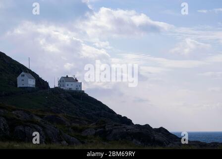 Faro di Krakenes su Vagsoy Foto Stock