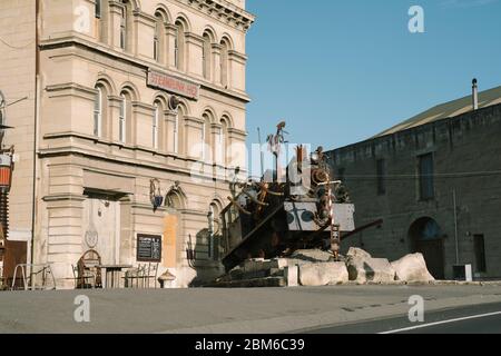 6/5/2020 : Via di Oamaru, bella città sulla costa orientale dell'Isola del Sud, OAMARU, NUOVA ZELANDA. Foto Stock