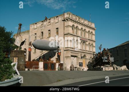 6/5/2020 : Via di Oamaru, bella città sulla costa orientale dell'Isola del Sud, OAMARU, NUOVA ZELANDA. Foto Stock