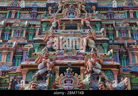 Thillai Natarajah o Chidambaram Tempio a Chidambaram, India Foto Stock