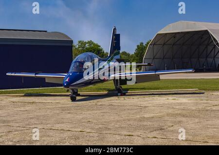 Aermacchi MB339 "frecce Tricolori" Foto Stock