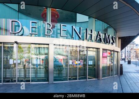 Il grande magazzino Debenhams di Liverpool UNO è a partire da maggio 2021 chiuso e fuori commercio Foto Stock