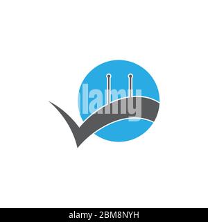 bridge semplice vettore logo Illustrazione Vettoriale