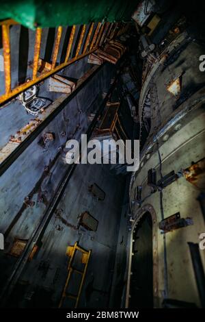 Abbandonati missili unificati underground comando post mio tipo Foto Stock