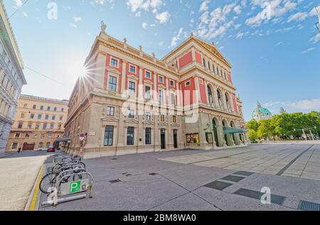 Palazzo Musik Verein edificio neoclassico a Vienna Austria Foto Stock