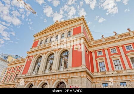 Palazzo Musik Verein edificio neoclassico a Vienna Austria Foto Stock