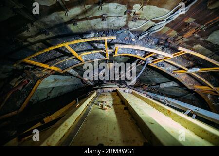 Abbandonati missili unificati underground comando post mio tipo Foto Stock