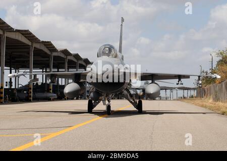 Natal, Brasile, 9 novembre 2010. F-16 caccia jet della United States Air Force - alla base aerea Natal nel nord-est del Brasile. Foto Stock