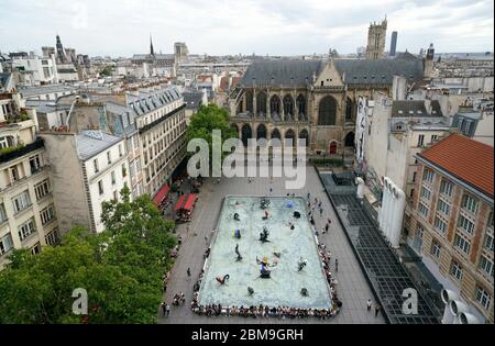 Fontana Stravinsky a Pompidou Centre.Beaubourg.Paris.France Foto Stock