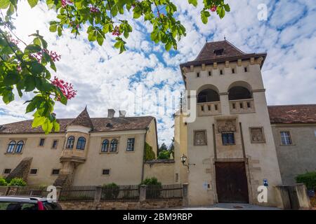 Maissau: Castello di Burg Maissau, a Weinviertel, Niederösterreich, bassa Austria, Austria Foto Stock