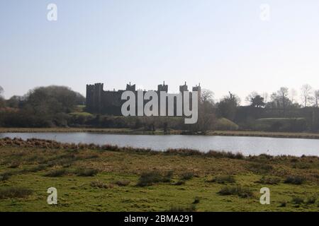 Framlingham Castello di Suffolk Foto Stock